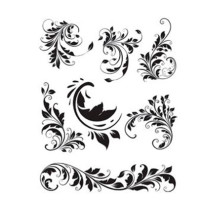 Натирка чорно-біла Cadence 17х25 см, R-010