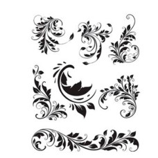 Натирка чорно-біла Cadence 17х25 см, R-010