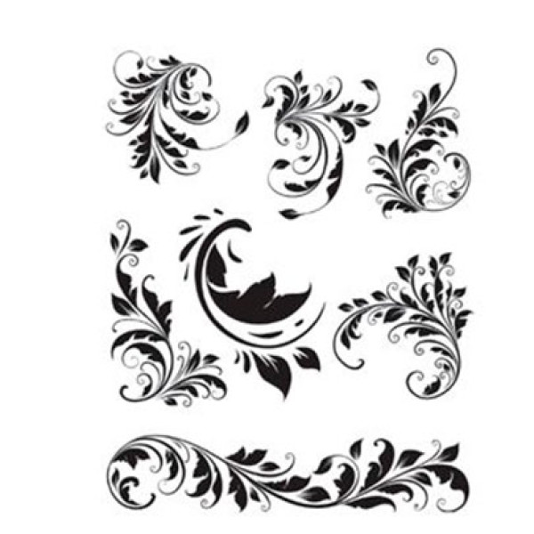 Натирка чорно-біла Cadence 17х25 см, R-010