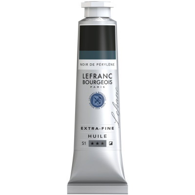 Олійна фарба Lefranc Extra Fine 40 мл №806 Perylene black Периленовий чорний