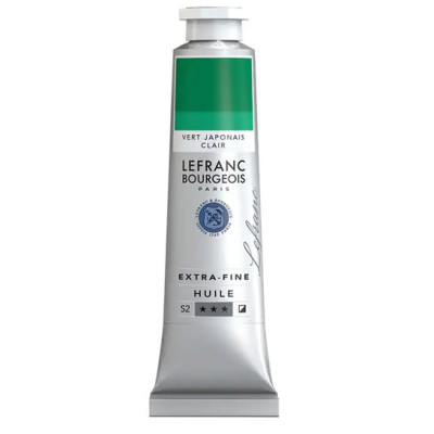 Масляная краска Lefranc Extra Fine 40 мл № 536 Japanese green light Японский светло-зеленый