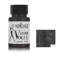 Фарба по шкірі Cadence VOGUE LEATHER PAINT, 50 мл, Чорний