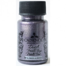 Акриловая краска Cadence Dora Metallic, 50 мл, Темная орхидея