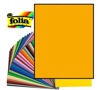Двосторонній декоративний картон фотофон Folia Photo Mounting Board 300 г/м2,50x70 см №16 Geep yellow Темно-жовтий