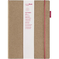 Блокнот Transotype Sense Book RED А4, 20,5х28,5 см, 80 г/м2, 135 листов, клетка