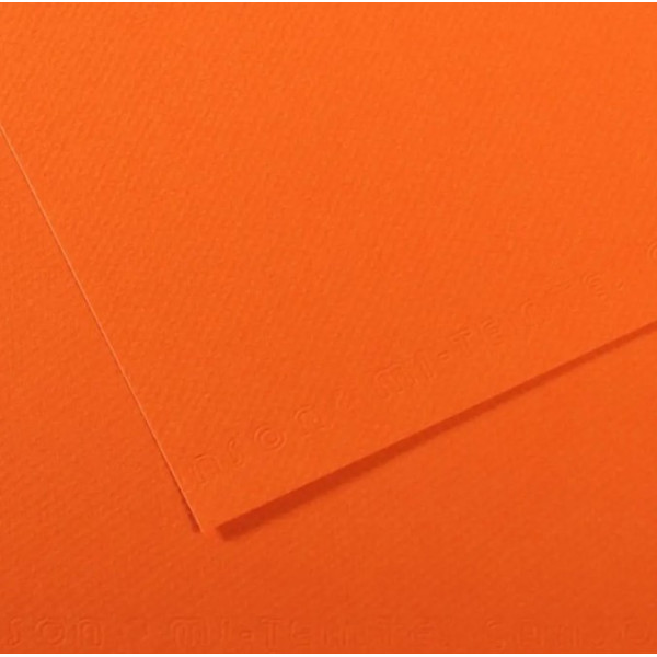Папір для пастелі Canson Mi-Teintes, №453 Помаранчевий Orange, 160 г/м2, 75x110 см