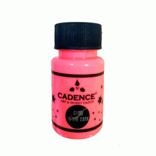 Акрилова фарба, що світиться в темряві Cadence Glow In The Dark, 50 мл, Рожевий