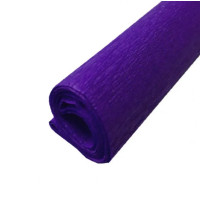 Крепон Folia Crepe paper 50x250 см, 32 г/м2, № 122 Dark violet Темно-фиолетовый