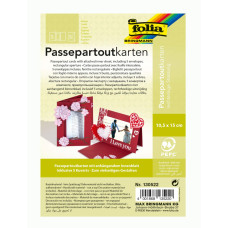 Заготовка для открытки паспарту квадратным Folia, 220 г/м2, 10,5x15 см, № 22 Dark red Бордовый