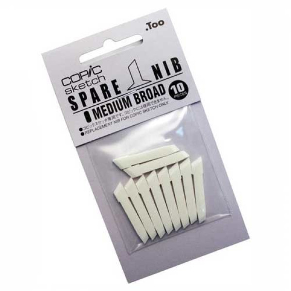 Перо середньої ширини для маркерів Copic Sketch Transotype Nibs Medium Broad/Sketch (10 шт)