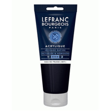 Акриловая краска Lefranc Fine Acrylic Color, 200 мл, № 881, Prussian Blue Прусский Синий