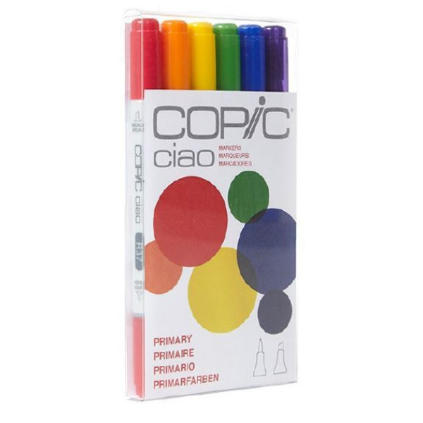Набір спиртових маркерів Copic Ciao Set Primary, Основні кольори 6 шт