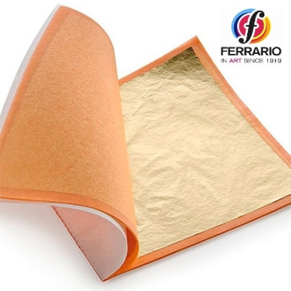 Поталь Ferrario 14x14 см 25 аркушів індивідуальне упакування Gold colour 2,5 (Золото) Поталь Ferrario 14x14 см 25 аркушів індивідуальне упакування Gold colour 2,5 (Золото)