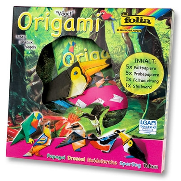 Набір для орігамі Folia Origami Animal-World Kits, Birds (Птахи) арт. 91103