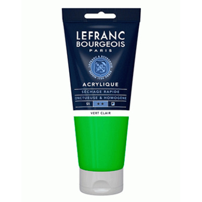 Акрилова фарба Lefranc Fine Acrylic Color 200 мл, 556 Light green Світлий зелений