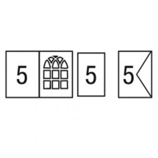 Открытка с мотивом Folia Motif Cards, 220 г/м2, 10,8x15,5 см, № 60 Silver Серебряная