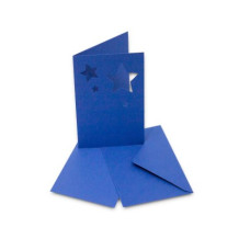Открытка с мотивом Folia Motif Cards, 220 г/м2, 10,8x15,5 см, № 60 Silver Серебряная