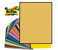 Двухсторонний декоративный картон фотофон Folia Photo Mounting Board 300 г/м2,50x70 см №66 Gold shiny Золотой блестящий