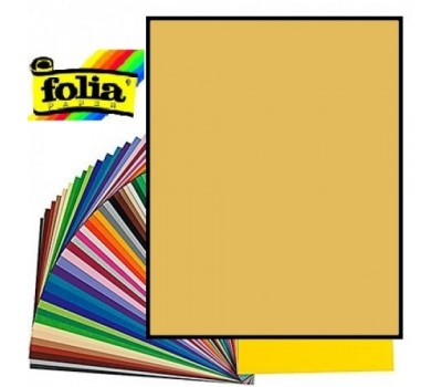 Двухсторонний декоративный картон фотофон Folia Photo Mounting Board 300 г/м2,50x70 см №66 Gold shiny Золотой блестящий