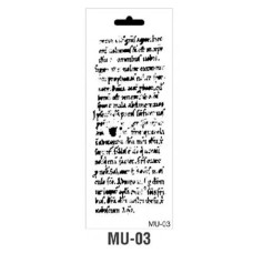 Трафарет Cadence MU Mix Media Stensil, 10*25 см, MU-03