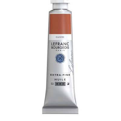 Масляная краска Lefranc Extra Fine 40 мл № 707 Copper Медный