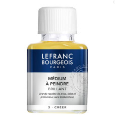 Медіум трійник для розведення олійних фарб Lefranc Bourgeois Colorless painting medium, 75 мл