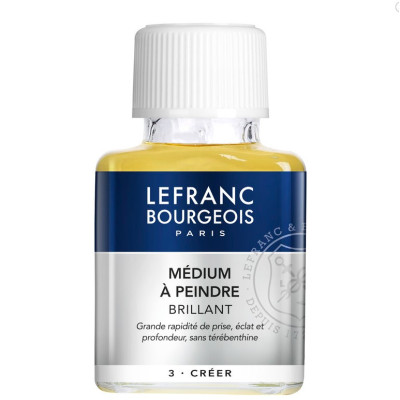 Медиум тройник для разведения масляных красок Lefranc Bourgeois Colorless painting medium, 75 мл