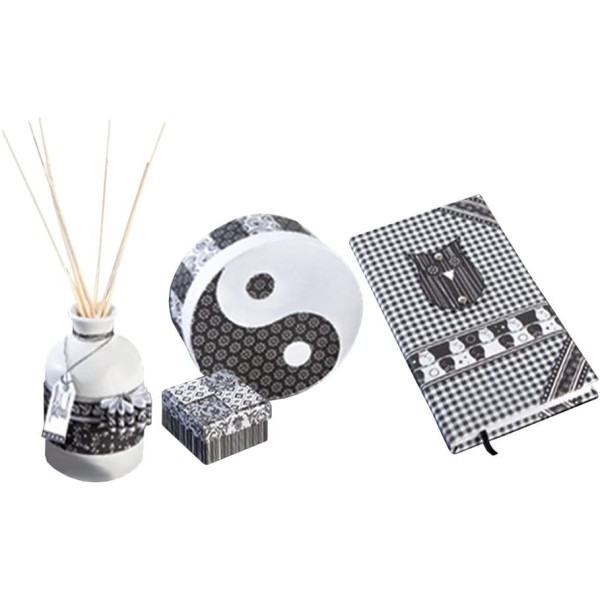 Набор бумаги дизайнерской Folia Designers Pads 80/270 гр, 24х34 см, Black/white Черно-белые, 26 листов