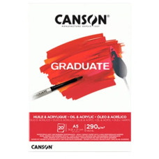 Альбом блок для акрилу та олії Graduate Oil Acrylic, А5 14,8х21 см, 290 г/м2, 20 листів