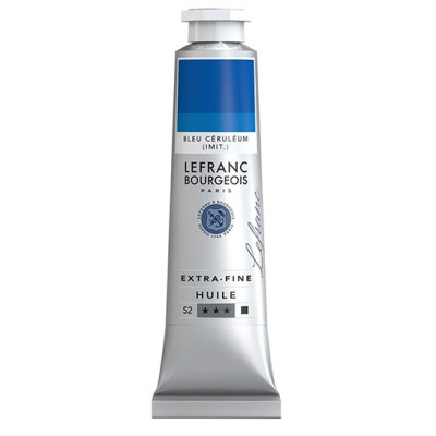 Масляная краска Lefranc Extra Fine 40 мл № 065 Cerulean blue hue Небесно-голубой