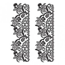 Cadence кружевной трансфер белый Water Application Lace Transfer White 17х25 см DT-031W
