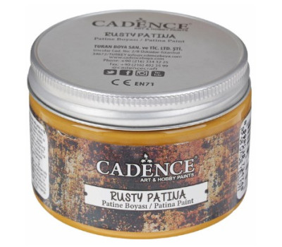 Фарба-патина з ефектом старіння Cadence Rusty Patinа, 150 мл, Жовтий оксид