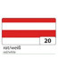 Бумага для дизайна в полоску Folia Photo Mounting Board Stripes 300 г/м2, 50x70 см, №20 Red / White Красно-белые