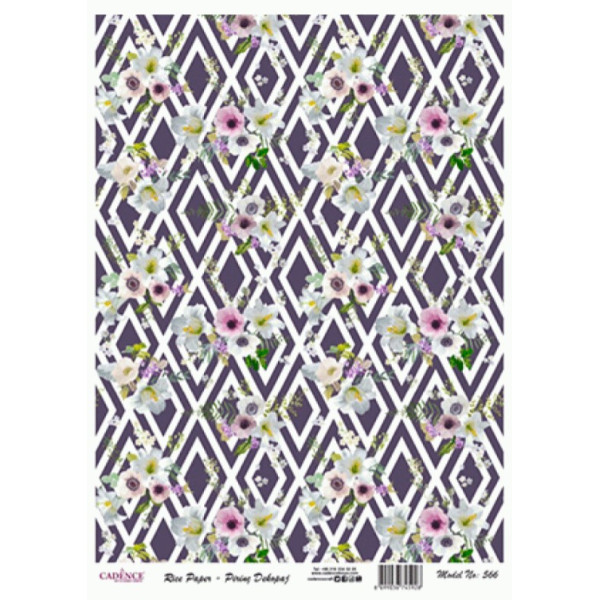 Декупажная карта на рисовой бумаге Rice Paper Decoupage Cadence, №466