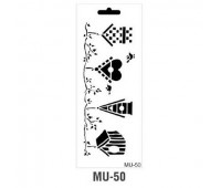 Трафарет серія MU Mix Media Stensil 15х25 см. Cadence MU-50
