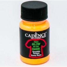 Світлонакопичувальна акрилова фарба для тканини Fabric Glow In The Dark Cadence, 50 мл, Помаранчева