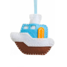 Набор из фетра для пошива мини фигурки Folia Mini felt sewing sets, Пароход