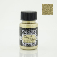 Акрилова фарба металік для скла та кераміки Cadence Dora Glass Metallic Porcelain Paint, 50 мл № 3148 Біле золото