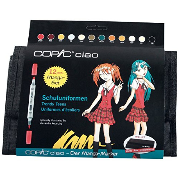 Набір маркерів Copic Ciao Set Trendy Teens, у футлярі 12 шт.