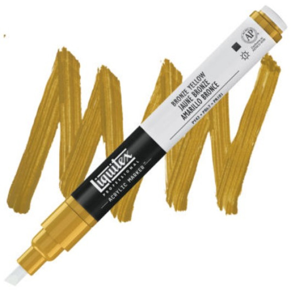 Акриловий маркер Liquitex, №530 Bronze Yellow Бронзовий жовтий