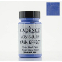 Cadence винтажная краска на акриловой основе Very chalky wash effect, 90 мл, Steel Blue Стальной синие арт WSH_09