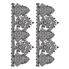 Трансфер Cadenсе чорний Water Application Lace Transfer Black 17х25 см
