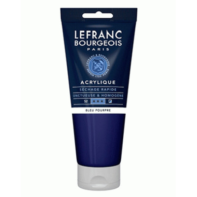 Акрилова фарба Lefranc Fine Acrylic Color 200 мл, 045 Blue Purple Синьо-фіолетовий