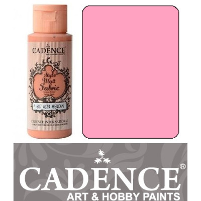 Краска по ткани Cadence Style Matt Fabric Paint, 59 мл, Розовый