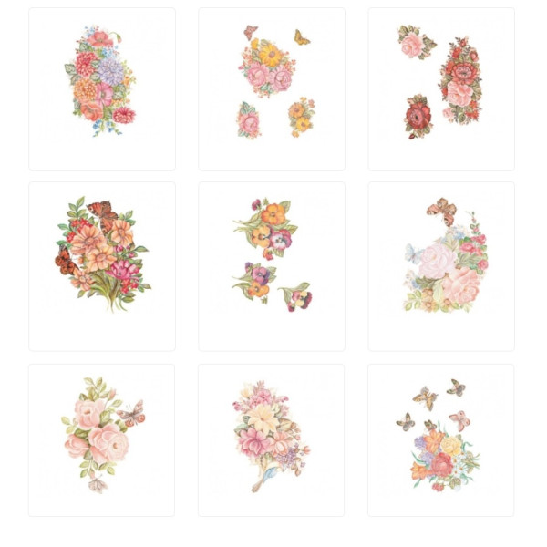 Трансфер Cadenсe універсальний Floral Collection by Svetlana Zhurkina 17х25 см