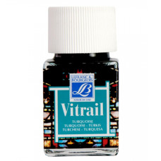 Витражная краска Vitrail 50 мл №050 Бирюзовый