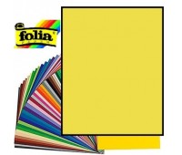 Двухсторонний декоративный картон фотофон Folia Photo Mounting Board 300 г/м2,50x70 см №12 Lemon yellow Лимонно-желтый