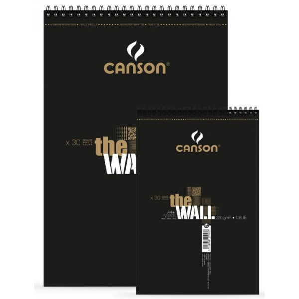 Альбом (блок) паперу для маркерів Canson The Wall, A4 21х29,7 см, 200 г/м2, 30 аркушів