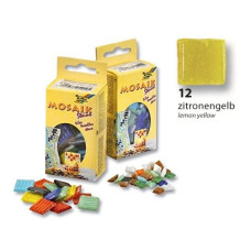 Мозаїка Folia Mosaic-glass tiles 200 г/м2, 10x10 мм, (300 шт) №12 Lemon yellow (Лимонно-Жовтий)