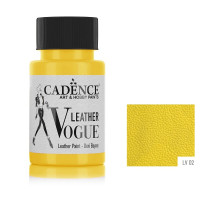 Краска по коже Cadence VOGUE LEATHER PAINT, 50 мл, Желтый